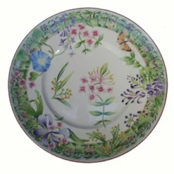 Discount 4 assiettes plates vent de fleurs lunéville Lunéville|Assiette Céramique