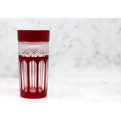 6 chopes cristal couleur mireille Verre À Eau|Coffrets Verres Cristal