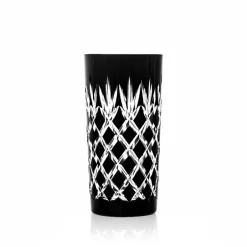 Discount 2 chopes cristal noir taille ananas Art De La Table|Verre À Eau