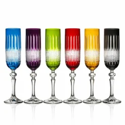 Sale 6 flûtes à champagne couleur Tradition Art De La Table|Verre À Pied