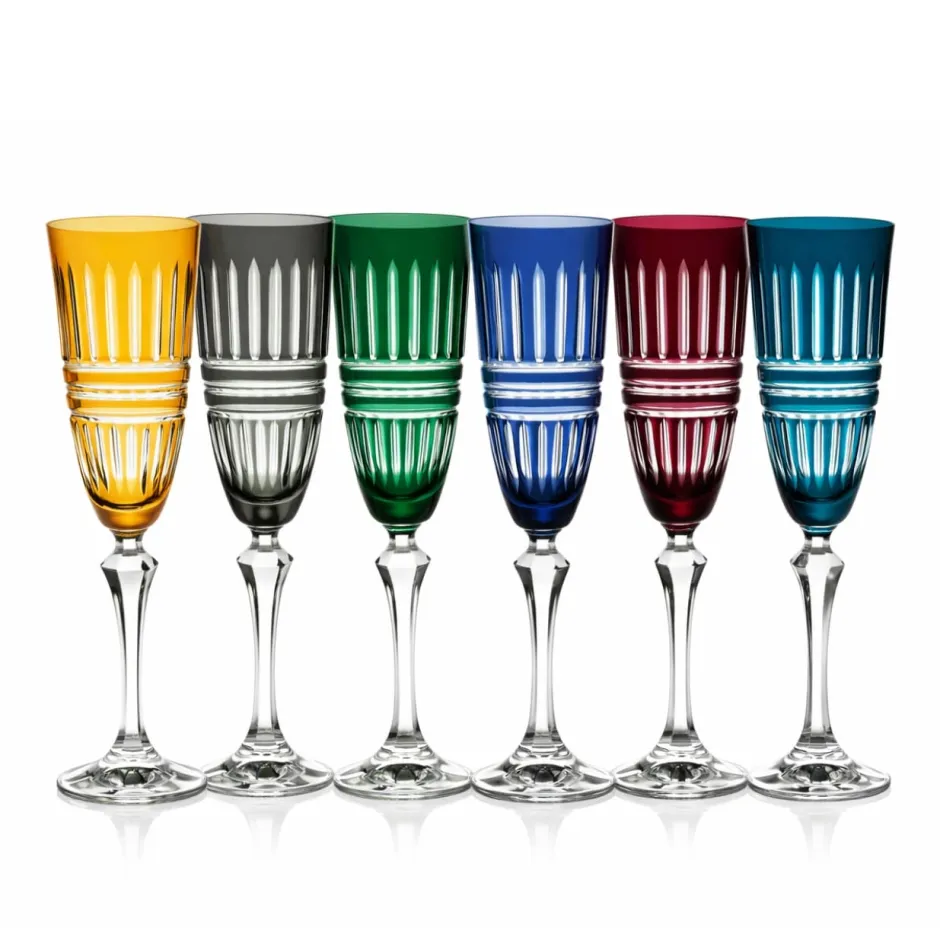 Discount 6 flûtes à champagne couleur Belair Art De La Table|Verre À Pied