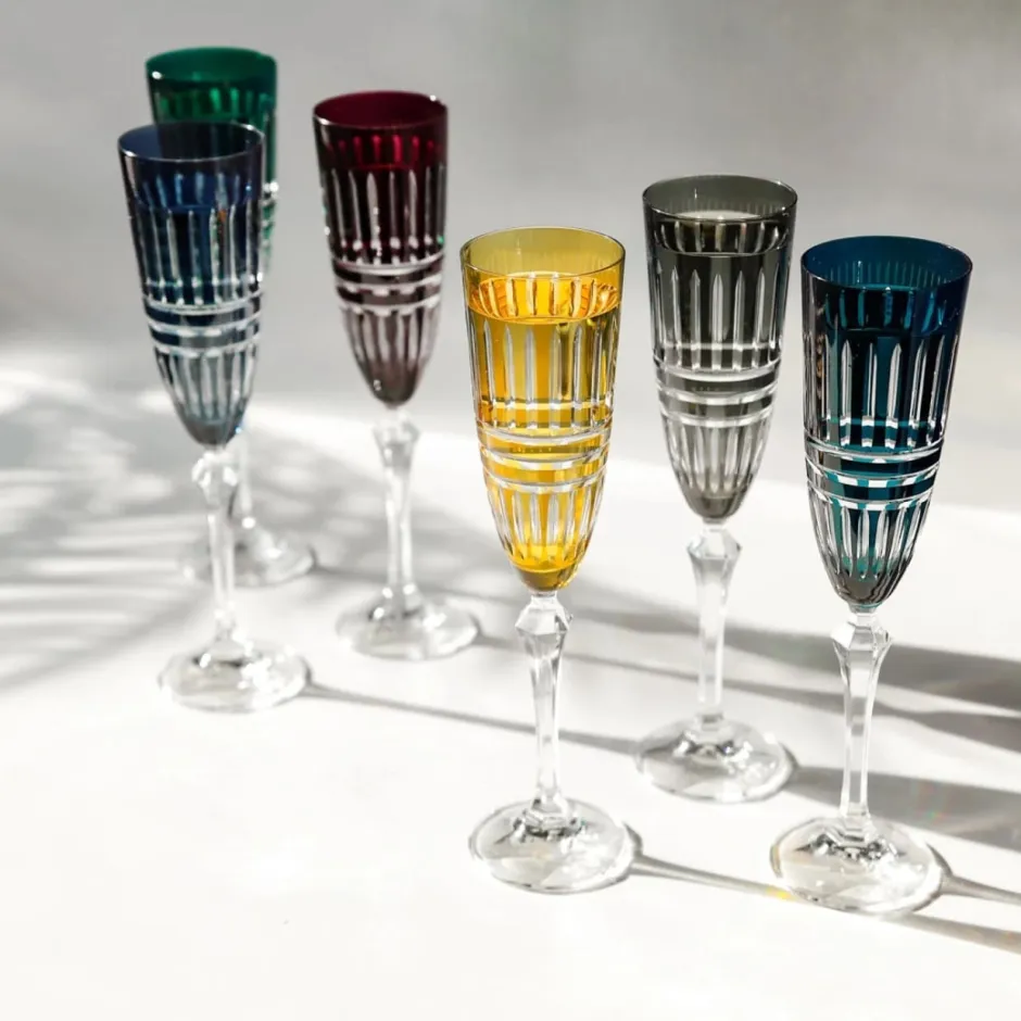 Discount 6 flûtes à champagne couleur Belair Art De La Table|Verre À Pied