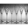Clearance 6 flûtes cristal artisanal prosseco Verre Cristal|Flûte Champagne