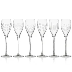 New 6 flûtes cristal artisanal prestige t.m Coffrets Verres Cristal|Art De La Table