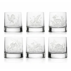 Sale 6 gobelets cristal chasse Art De La Table|Coffrets Verres Cristal