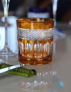 6 gobelets cristal couleur mireille Art De La Table|Verre À Whisky