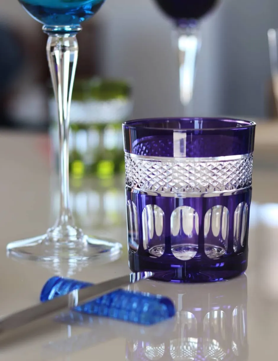 6 gobelets cristal couleur mireille Art De La Table|Verre À Whisky