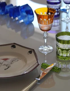 6 gobelets cristal couleur mireille Art De La Table|Verre À Whisky