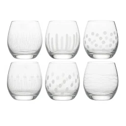Sale 6 gobelets ronds cristal ametysta Art De La Table|Coffrets Verres Cristal