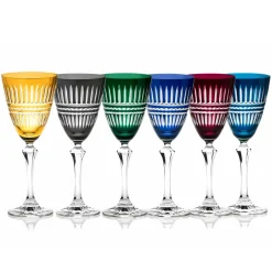 Discount 6 verres à vin couleur Belair Art De La Table|Verre À Vin