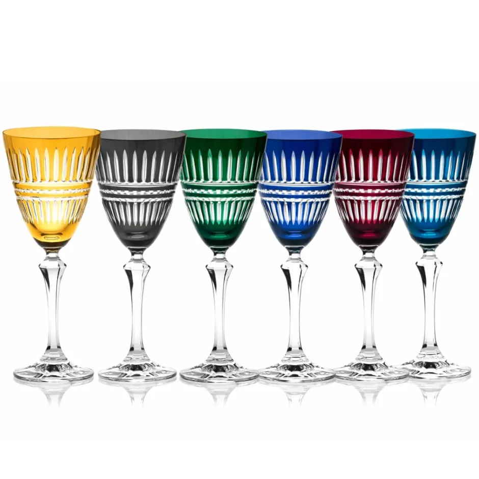 Discount 6 verres à vin couleur Belair Art De La Table|Verre À Vin