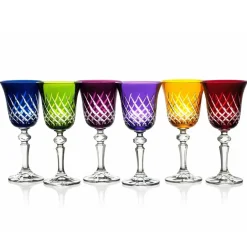 Discount 6 verres à vin couleur color of joy Art De La Table|Verre À Vin
