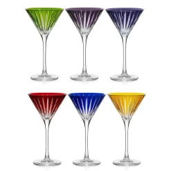 6 verres cocktail cristal couleur timeless Art De La Table|Verre À Pied