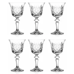 Hot 6 verres cristal clair Royal Verre À Pied|Verre En Cristal Taillé