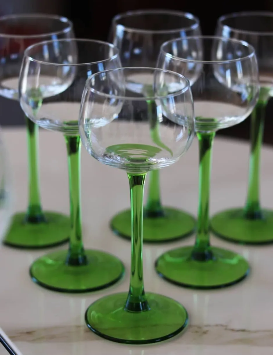 New 6 Verres vin blanc alsace uni Verre À Vin|Coffrets Verres Cristal