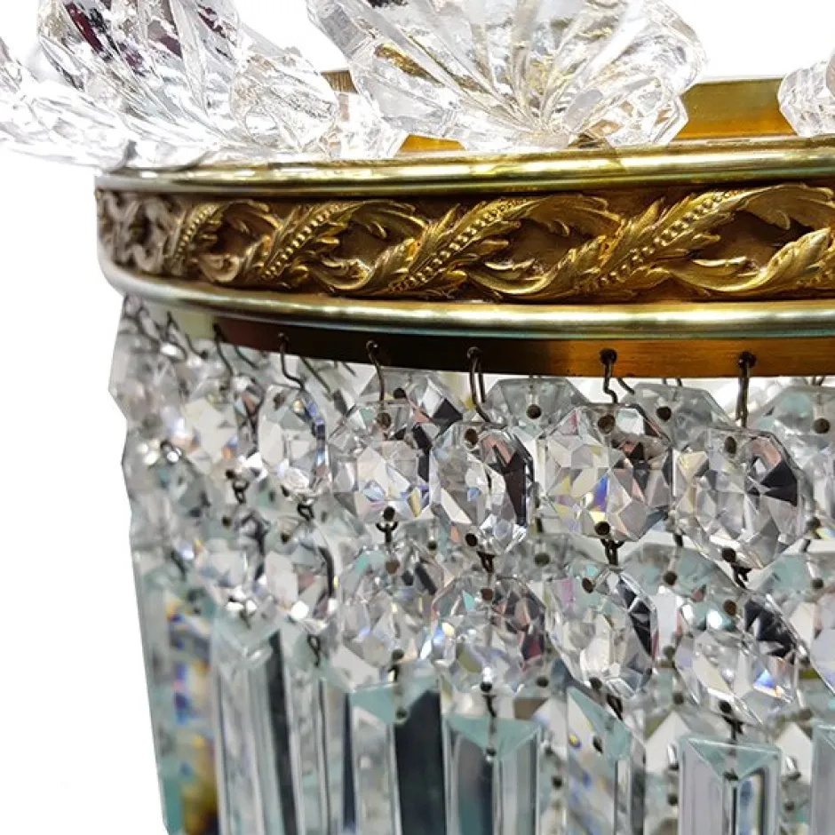 Applique crinoline vintage baccarat Luminaires|Appliques Cristal