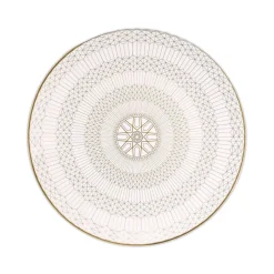 Hot Assiette de présentation Arcadia or & platine Baccarat Assiette Céramique|Art De La Table