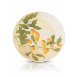Hot Assiette mirabelle barbotine Lunéville|Assiette Céramique