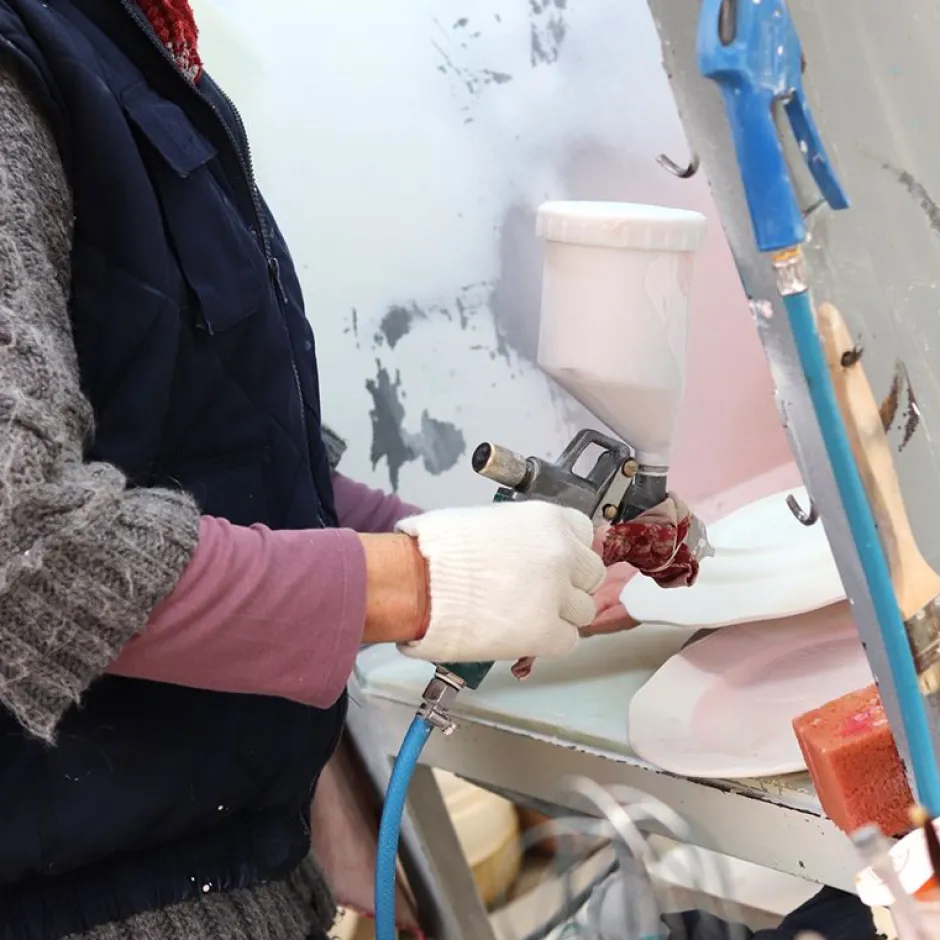 Discount Assiette orange barbotine Lunéville|Assiette Céramique