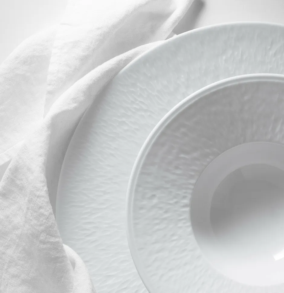 Assiette plate à aile gravée 27 cm Minéral Raynaud Art De La Table|Assiette Céramique