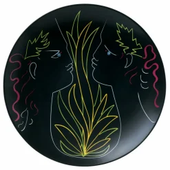 Hot Assiette plate coupe 31 cm Orphée et Eurydice Jean Cocteau Raynaud Plateau & Coupe|Coupelles Cristal