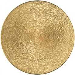 Best Assiette plate gravée 32 cm Minéral or Raynaud Art De La Table|Assiette Céramique