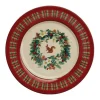 Clearance Assiette plate roses des neiges Assiette Céramique