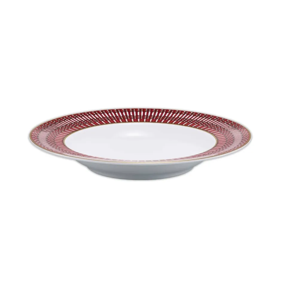 Hot Assiettes creuses Arcadia Rouge Baccarat x2 Art De La Table|Assiette Céramique