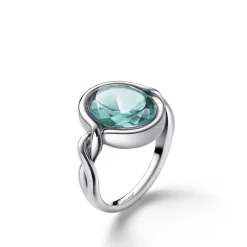 Online Bague croisé cristal turquoise baccarat Bijoux|Colliers Cristal