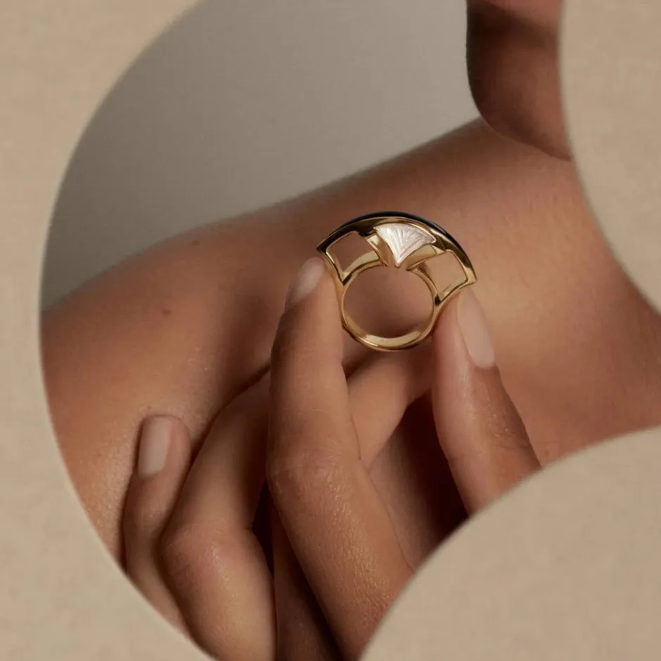 Sale Bague Larcade cristal Lalique Bagues Cristal|Bagues