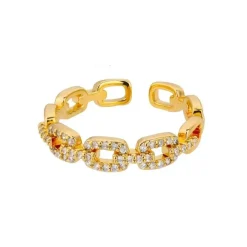Clearance Bague maillons cristaux Bagues Cristal|Bagues