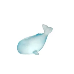 Hot Baleine pm bleu clair daum Animaux Cristal|Bestiaire