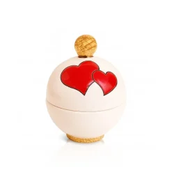 Outlet Boite à Bijoux boule cœurs Émaux de Longwy Boites Cristal|Coupes & Photophores