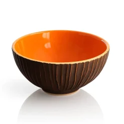 Hot Bol coco Mandarine Faïence de Lunéville Lunéville