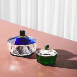 New Bonbonnière New Haven clair vert fuchsia Reflections Copenhagen Bonbonnière|Coupes, Coupelles Et Photophores