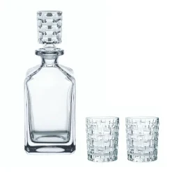 Sale Bossa nova carafe + 2 verres à whisky Art De La Table|Carafes Cristal Daum Baccarat Lalique