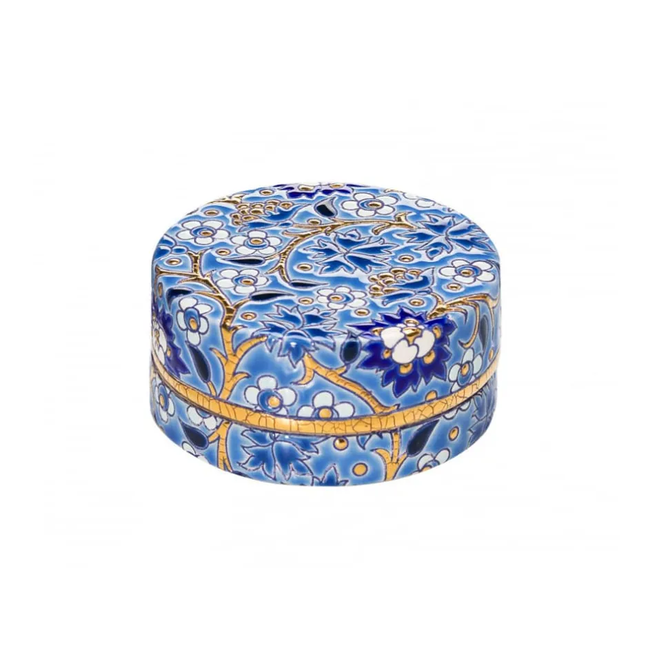 Online Boîte à caviar pm Héritage bleu Émaux de Longwy Coupes & Photophores|Boites Cristal