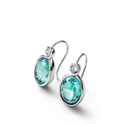Boucles d’oreilles croisé argent baccarat Bijoux|Colliers Cristal