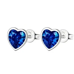 Online Boucles d’oreilles cœur cristal bleu Boucles D’Oreilles Cristal|Boucles D’Oreilles