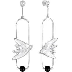 Outlet Boucles d’oreilles duo hirondelles lalique Boucles D’Oreilles Cristal|Boucles D’Oreilles