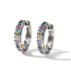 Sale Boucles d’oreilles Mosaïque précieuse Boucles D’Oreilles Cristal|Boucles D’Oreilles