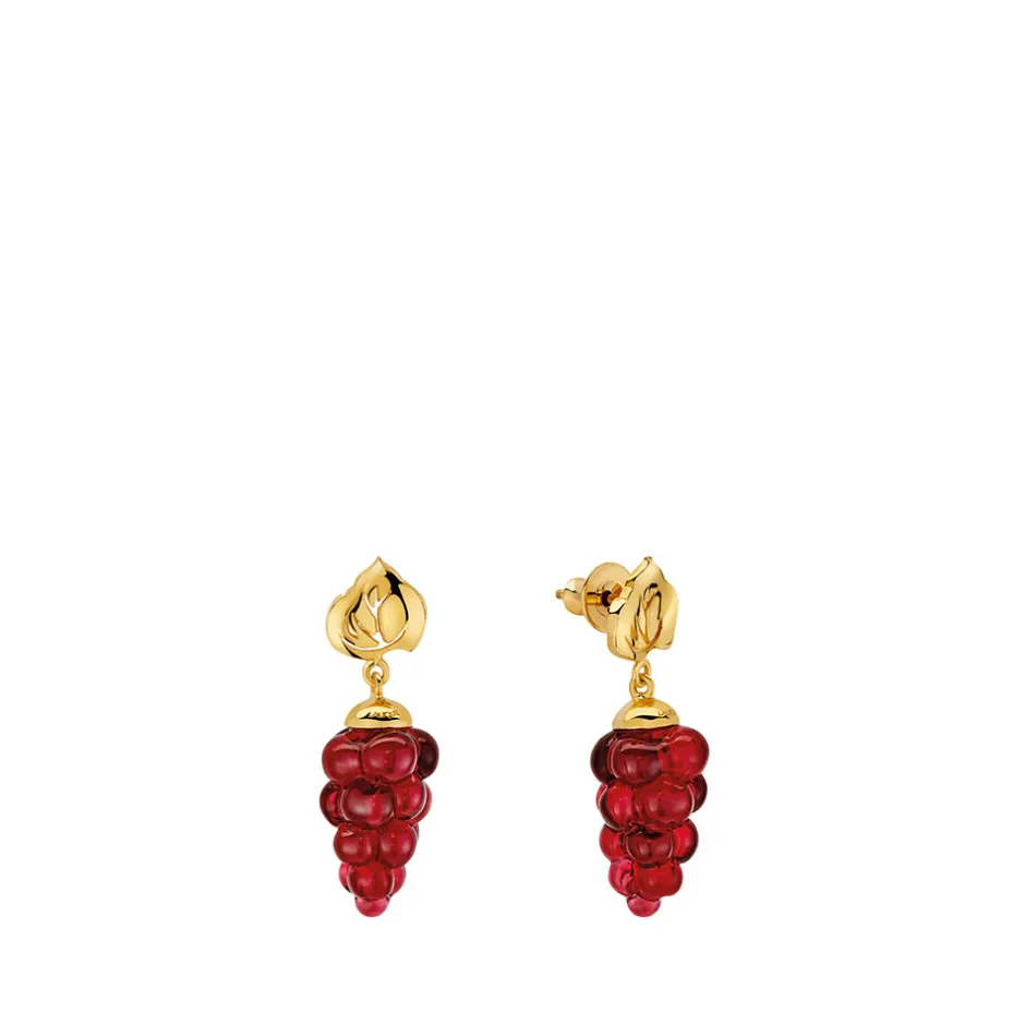 Boucles d’oreilles vigne lalique Bijoux|Boucles D’Oreilles Cristal