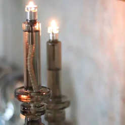 Hot Bougeoir lampe à huile champagne Coupes, Coupelles Et Photophores|Lampes Cristal