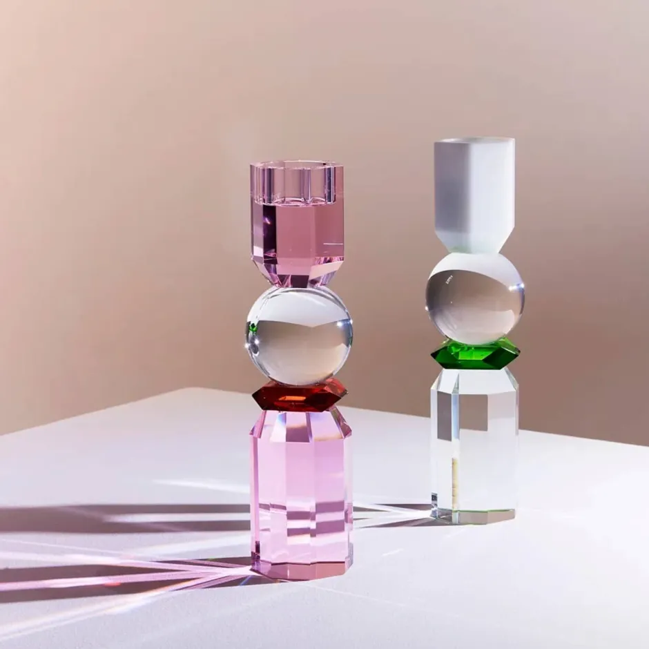 Outlet Bougeoir Memphis clair rose rouge Reflections Copenhagen Bougeoir|Coupes, Coupelles Et Photophores