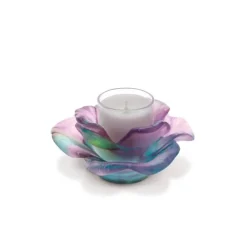 Hot Bougeoir rose passion vert rose daum Photophores, Bougeoirs Cristal