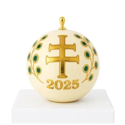 Best Boule de Noël Croix de Lorraine 2025 Vessière X Longwy Ornements Cristal|Décorations De Noël