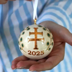 Best Boule de Noël Croix de Lorraine 2025 Vessière X Longwy Ornements Cristal|Décorations De Noël