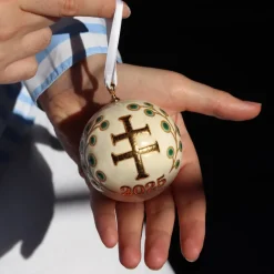 Best Boule de Noël Croix de Lorraine 2025 Vessière X Longwy Ornements Cristal|Décorations De Noël