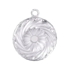 Outlet Boule de noël en cristal kouglof 2019 satine cristal clair Décoration