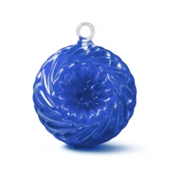 Sale Boule de noël en cristal kouglof 2019 bleu Décoration